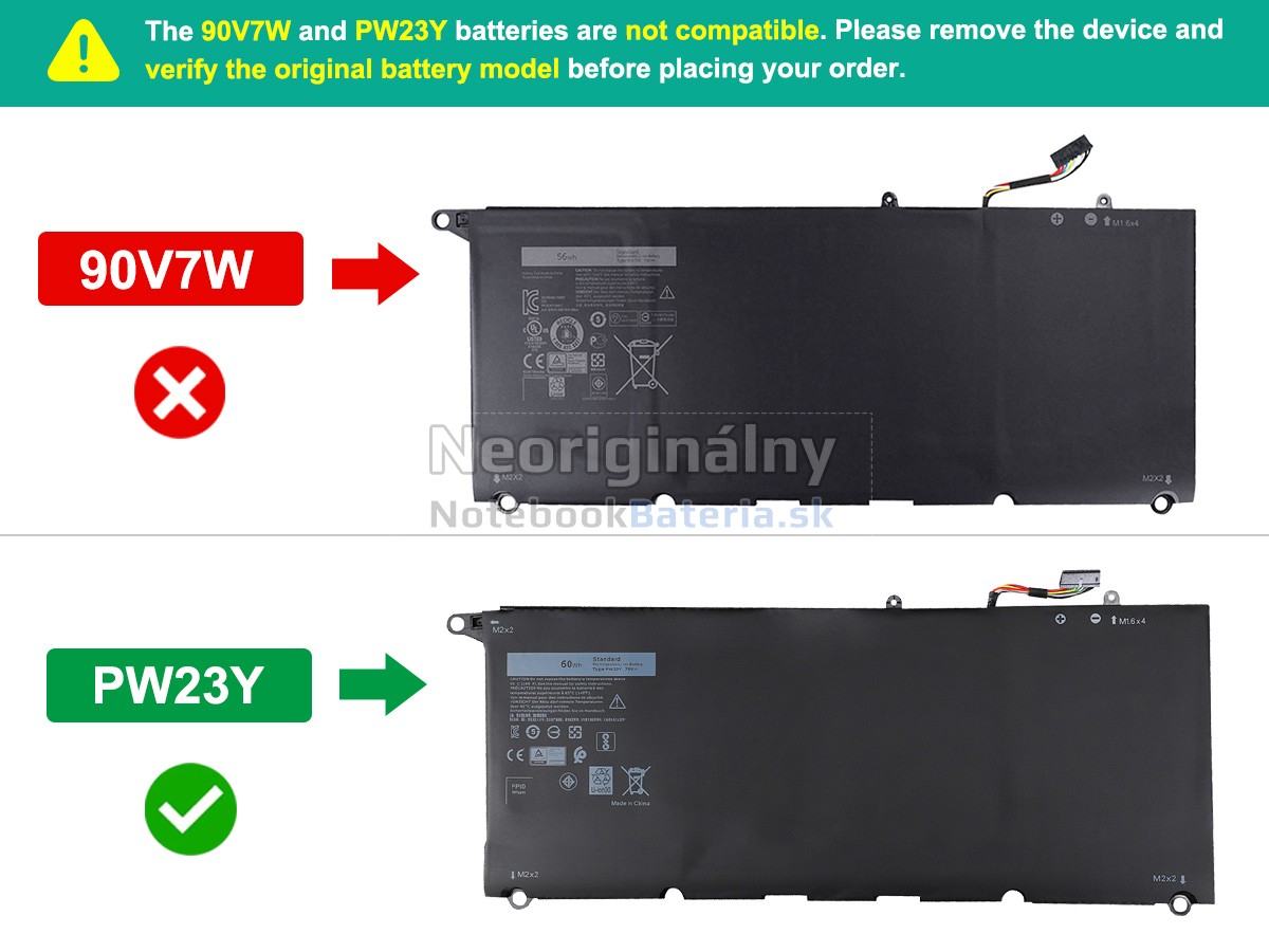 Náhradná batéria pre Dell P54G002