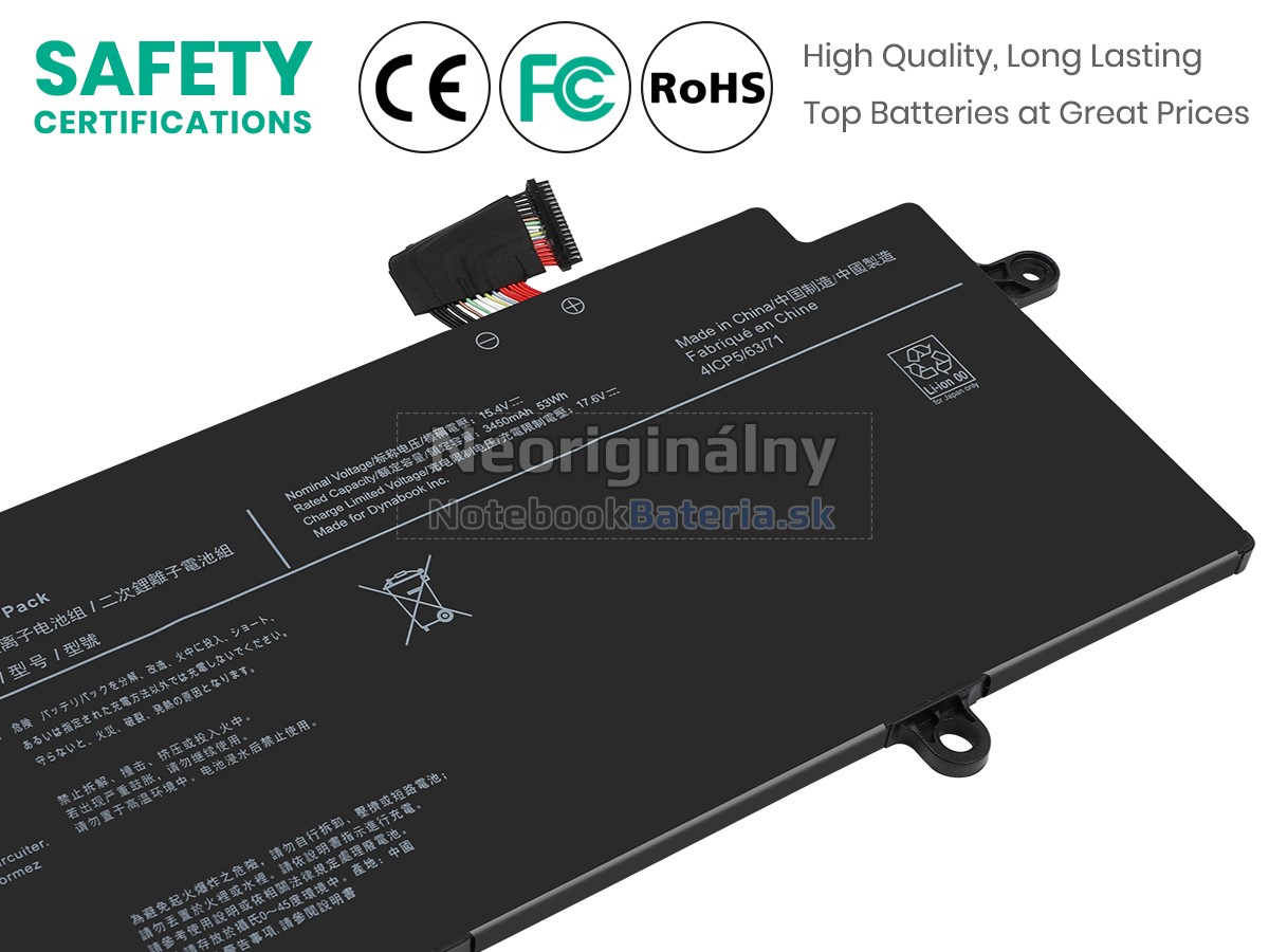 Náhradná batéria pre Dynabook PORTEGE X30W-J-10X