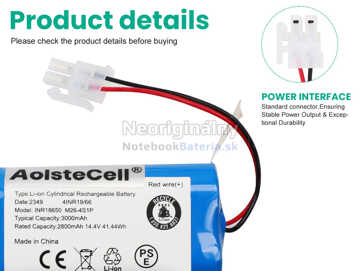 Náhradná batéria pre Ecovacs CEN550