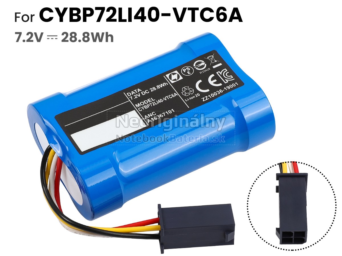 Náhradná batéria pre Electrolux CYBP72LI40-VTC6A