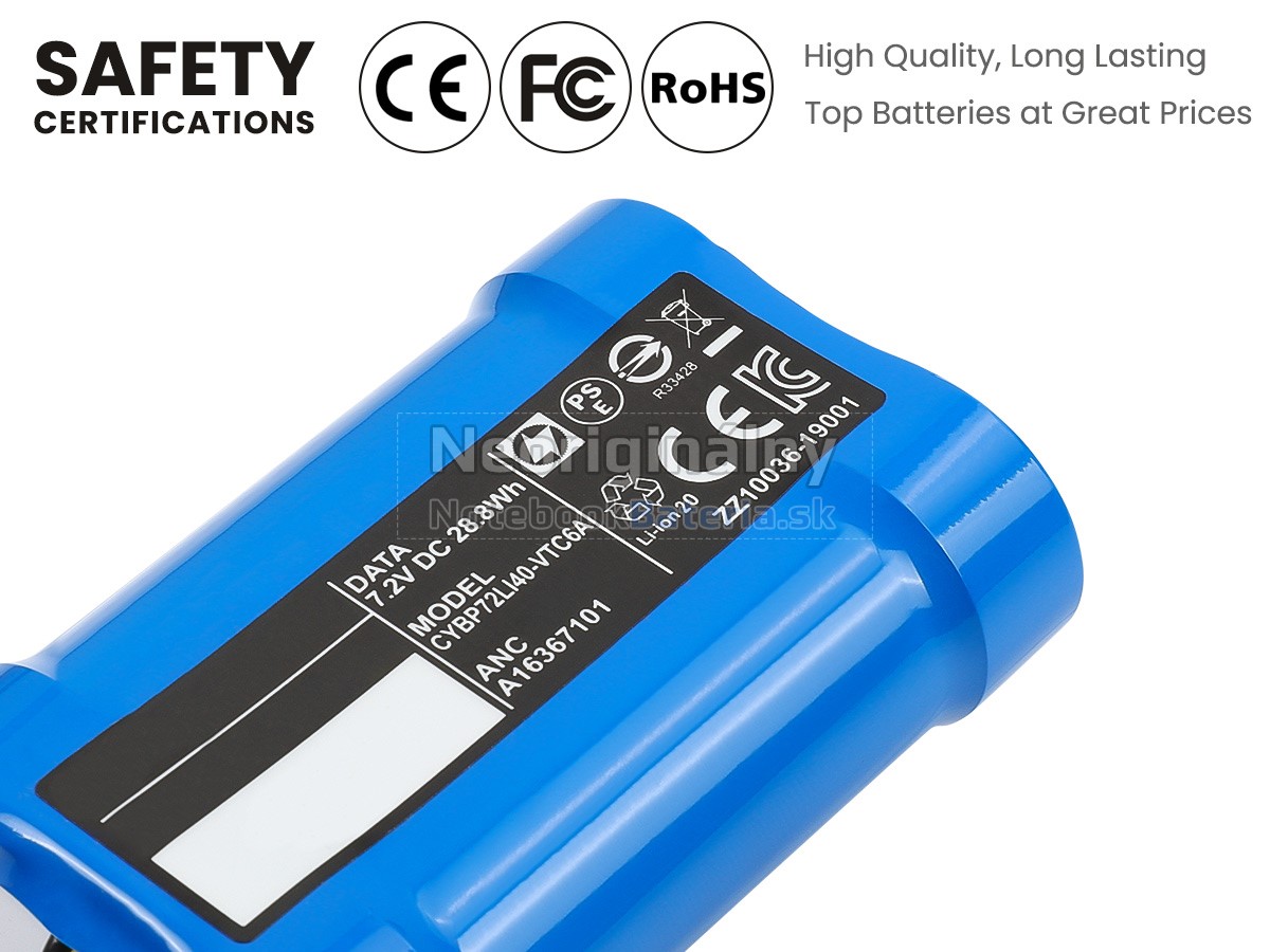 Náhradná batéria pre Electrolux CYBP72LI40-VTC6A