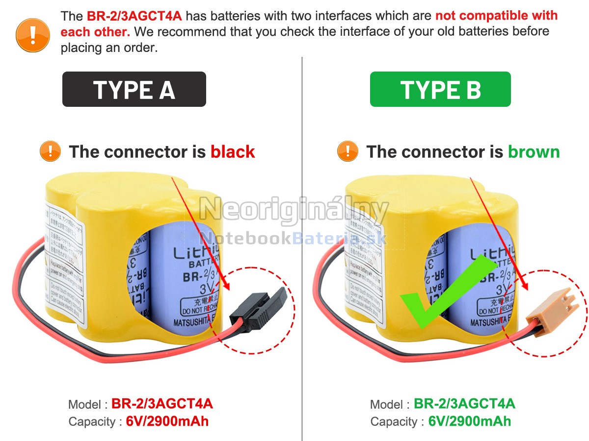Náhradná batéria pre Fanuc BR-2/3AGCT4A