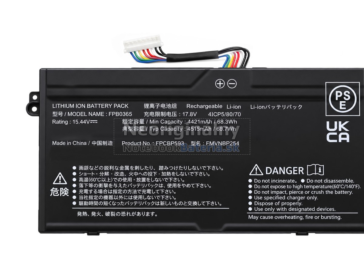 Náhradná batéria pre Fujitsu CELSIUS H5511