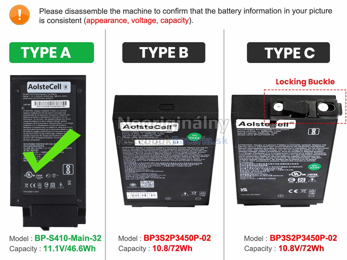 Náhradná batéria pre Getac S410