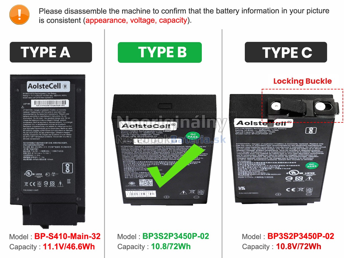 Náhradná batéria pre Getac S410