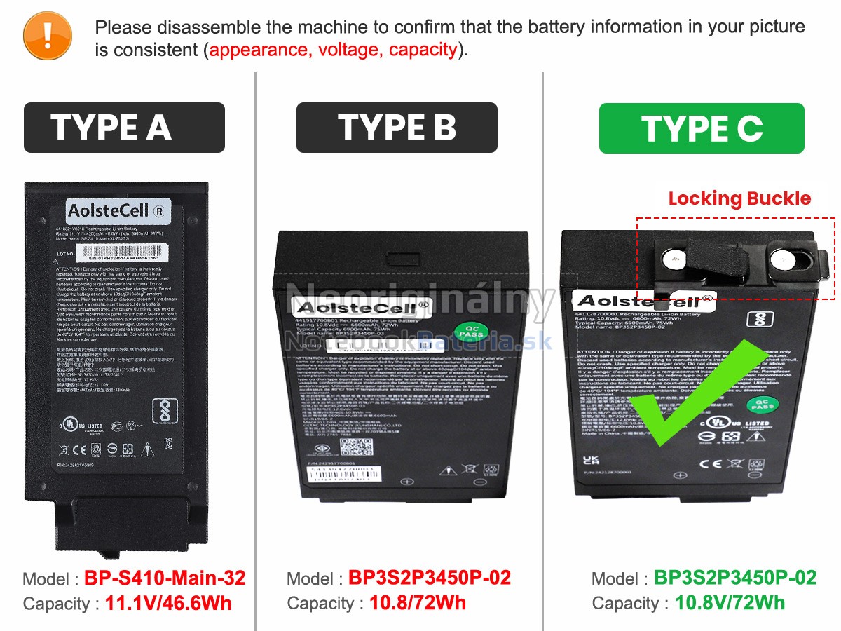 Náhradná batéria pre Getac S410