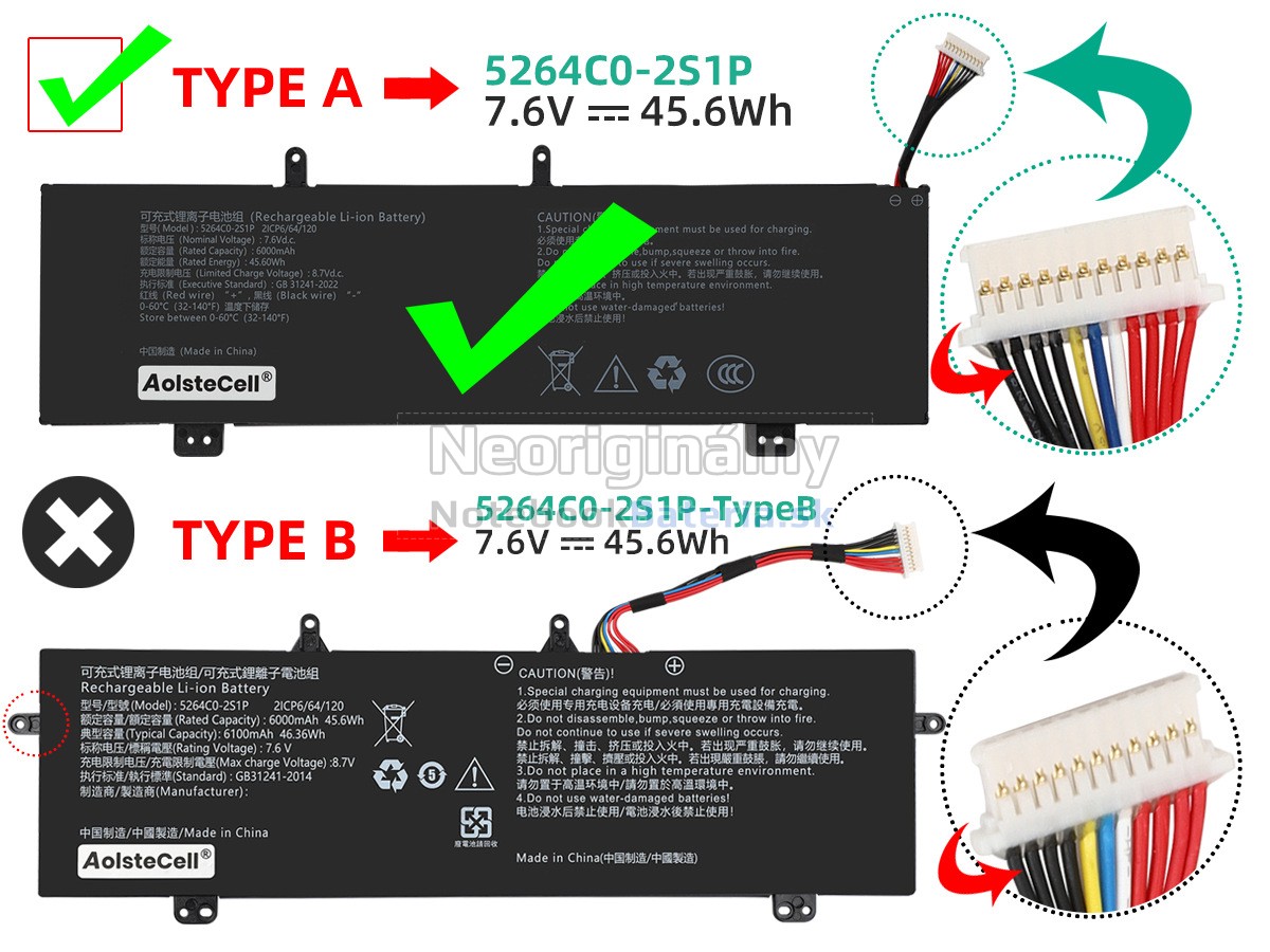 Náhradná batéria pre Haier 5264C0-2S1P