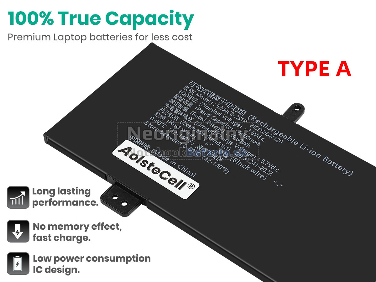 Náhradná batéria pre Haier 5264C0-2S1P
