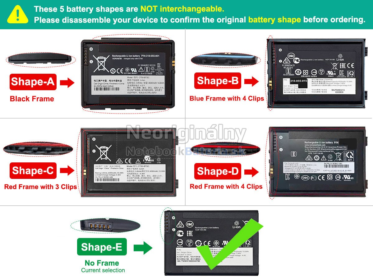 Náhradná batéria pre Honeywell 318-055-001