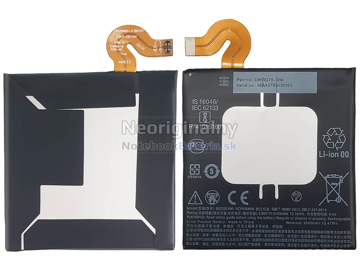 Náhradná batéria pre HTC EXODUS 1 GLOBAL DUAL SIM