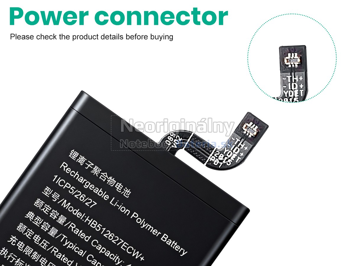 Náhradná batéria pre Huawei HB512627ECW-PLUS