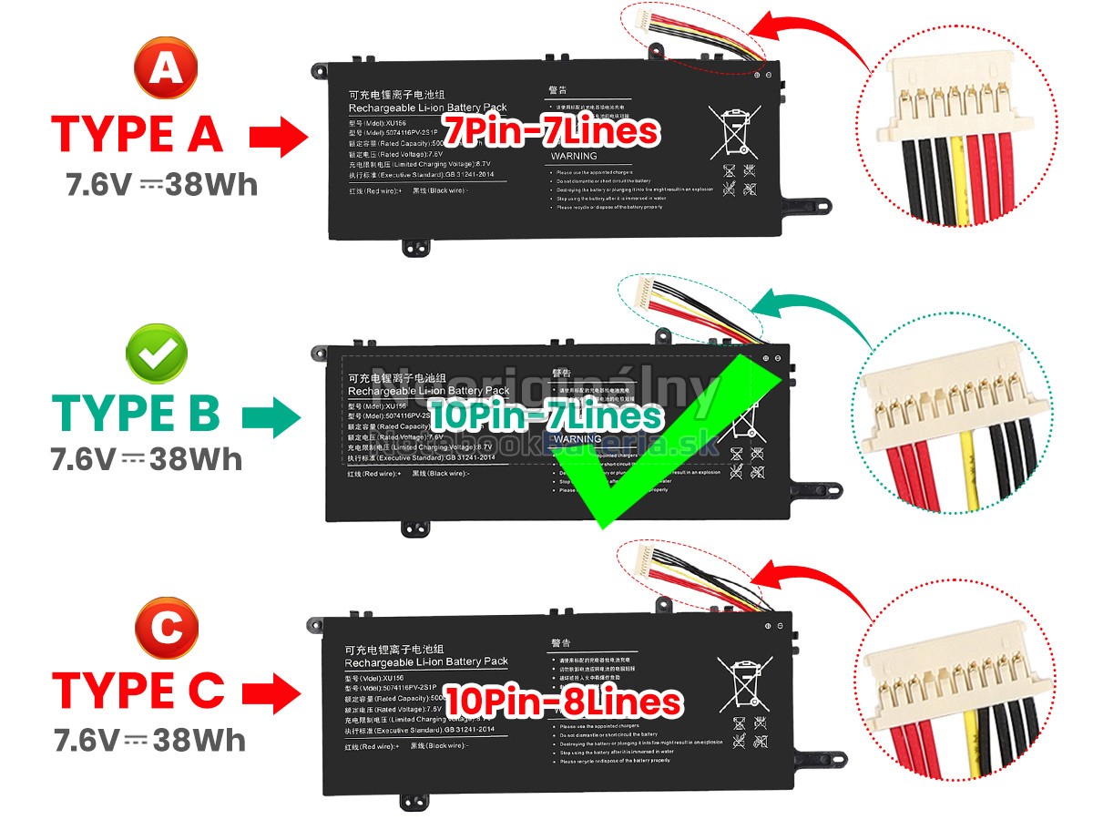 Náhradná batéria pre Hyundai 5074116PV-2S1P