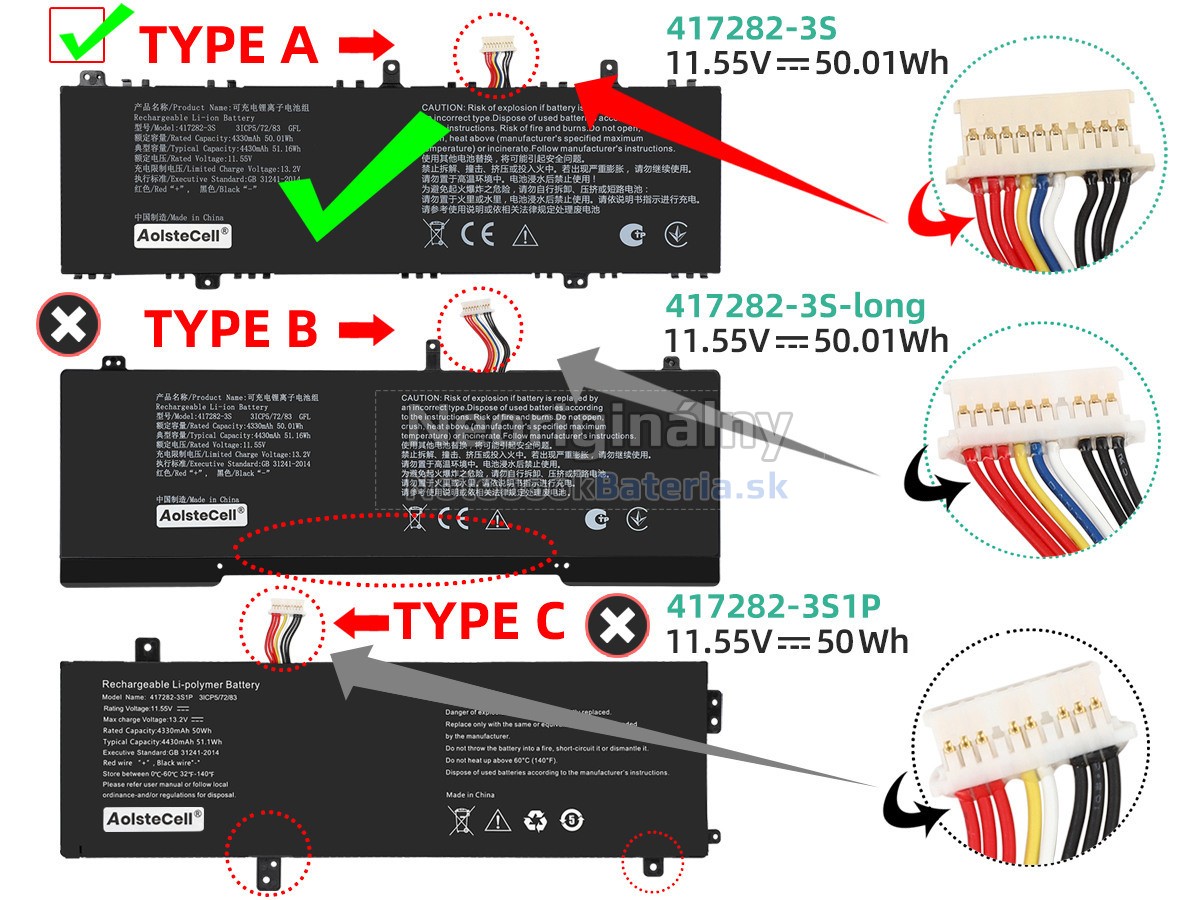 Náhradná batéria pre Infinix 417282-3S
