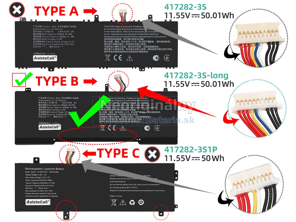 Náhradná batéria pre Infinix 417282-3S