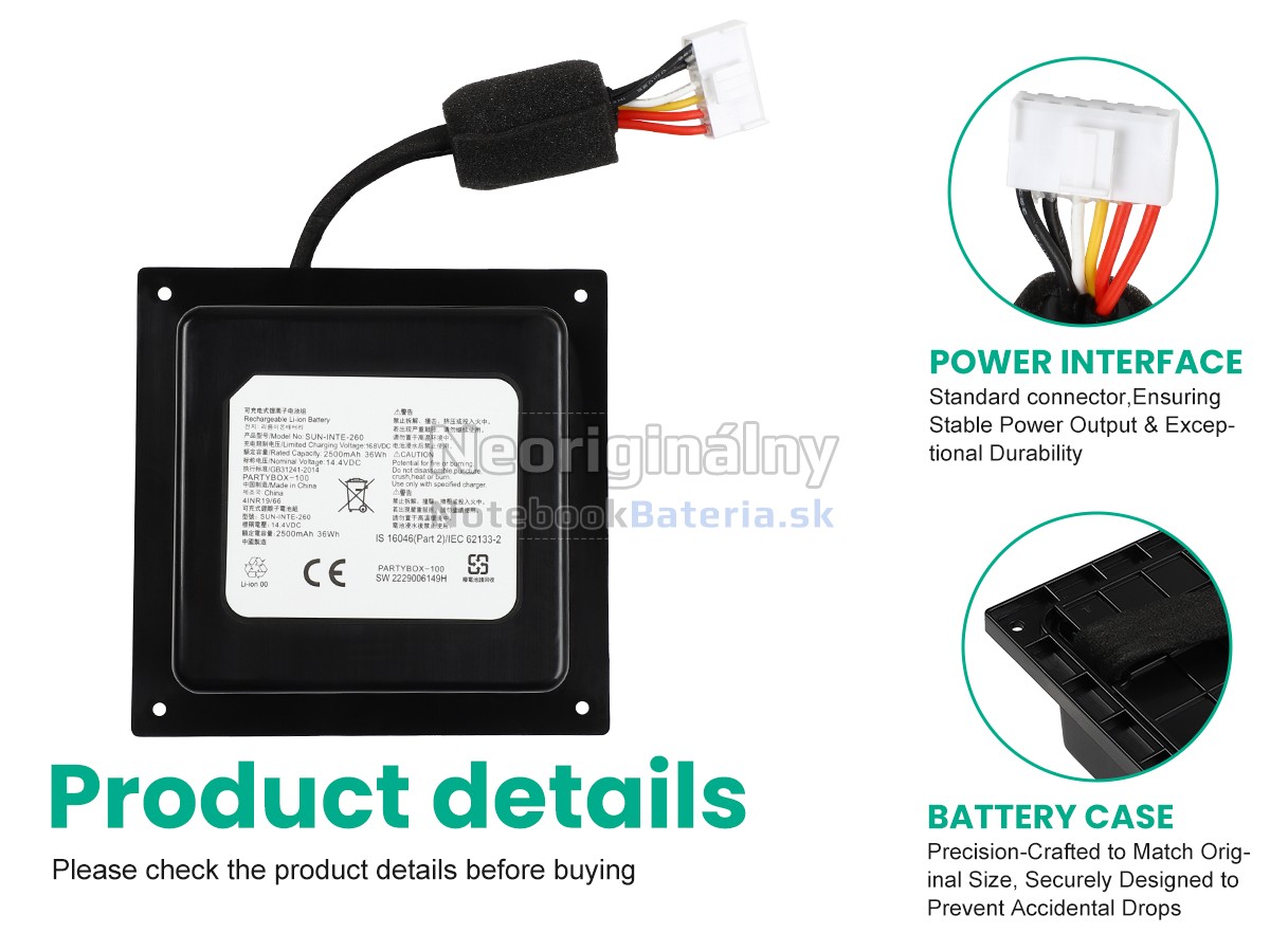 Náhradná batéria pre JBL PARTYBOX 100