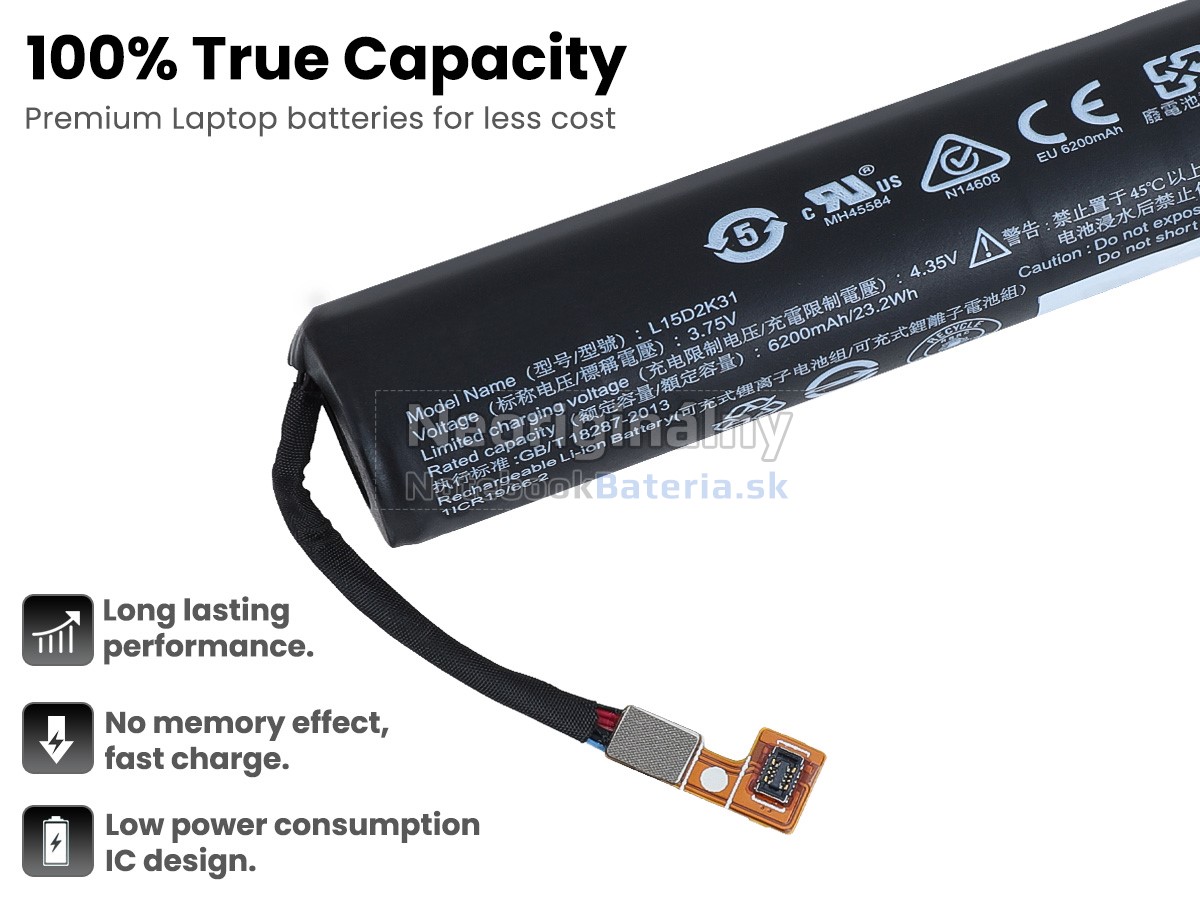 Náhradná batéria pre Lenovo L15C2K31