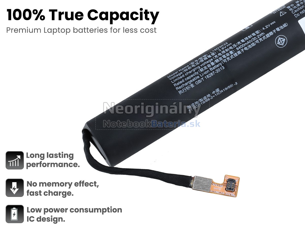 Náhradná batéria pre Lenovo YOGA TAB 3 10-YT3-X50F