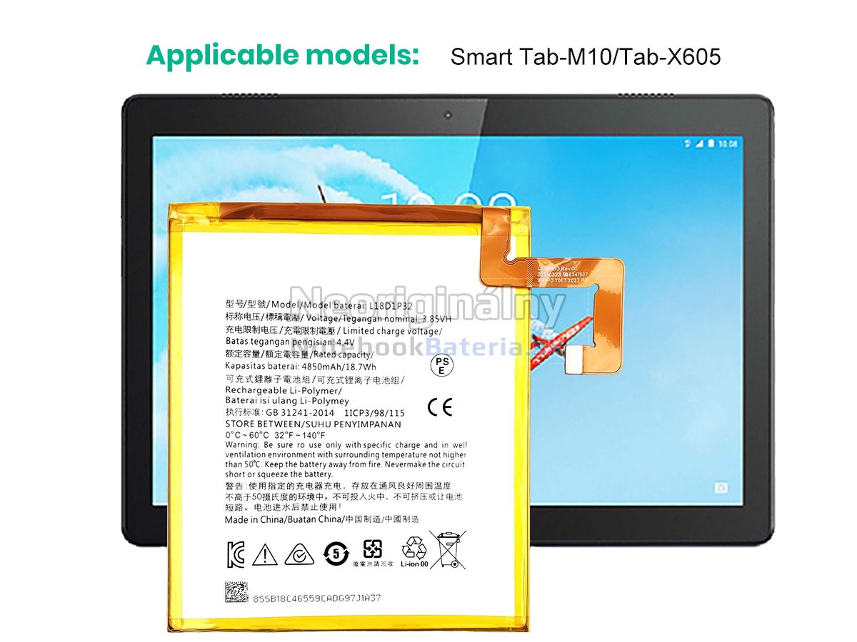 Náhradná batéria pre Lenovo L18D1P32