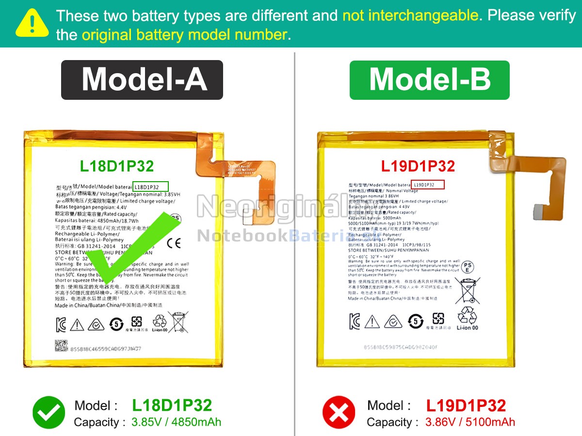 Náhradná batéria pre Lenovo TB328FU