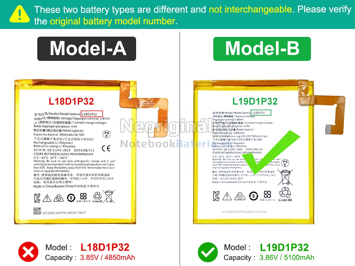 Náhradná batéria pre Lenovo TB328FU