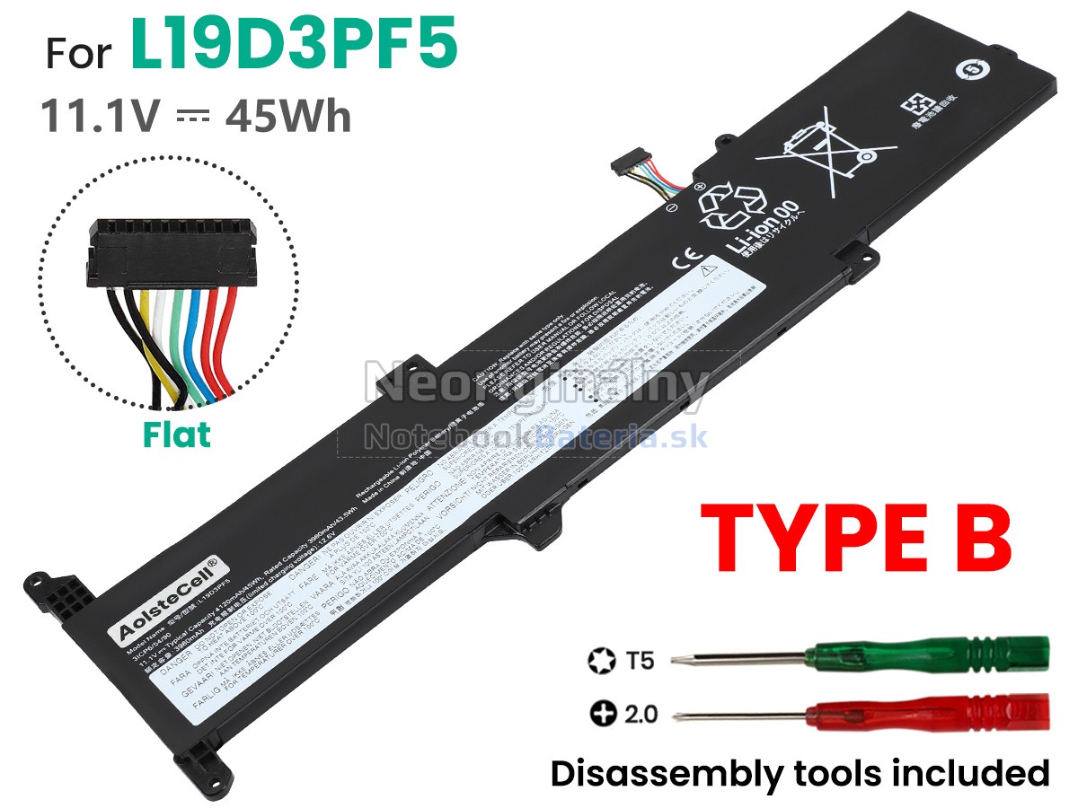 Náhradná batéria pre Lenovo L19D3PF5