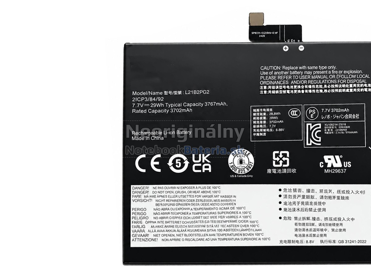 Náhradná batéria pre Lenovo IP DUET 3 CHROME 11Q727-82T6000UGE