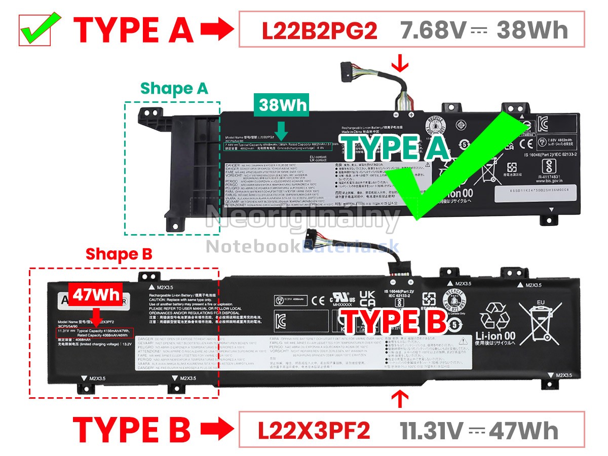 Náhradná batéria pre Lenovo V15 G4 AMN-82YU008YAX