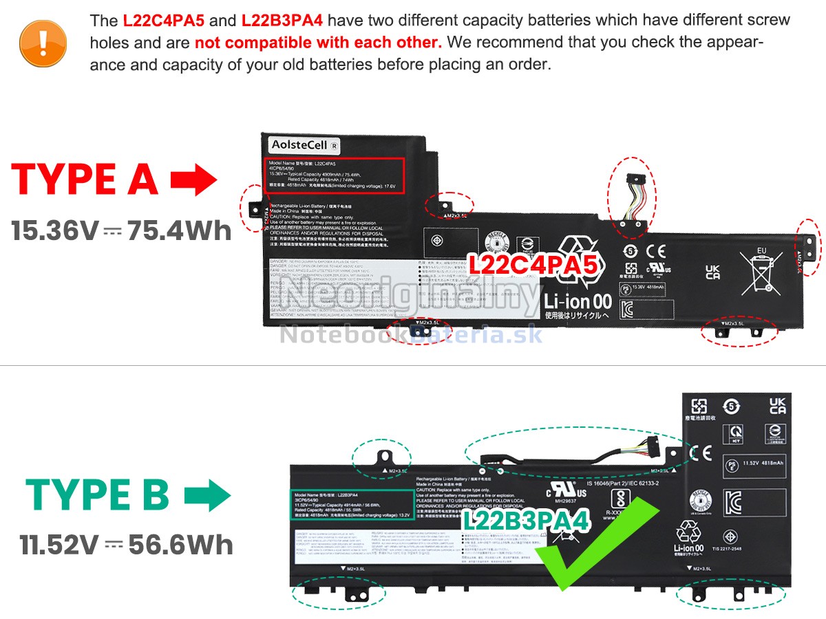 Náhradná batéria pre Lenovo IdeaPad SLIM 5 16IRL8-82XF006YLM