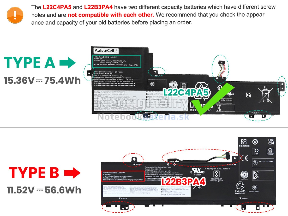 Náhradná batéria pre Lenovo IdeaPad SLIM 5 16IRL8-82XF006YLM
