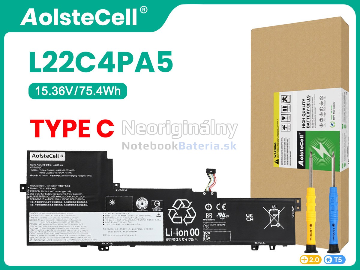 Náhradná batéria pre Lenovo IdeaPad SLIM 5 16ABR8-82XG005GUK