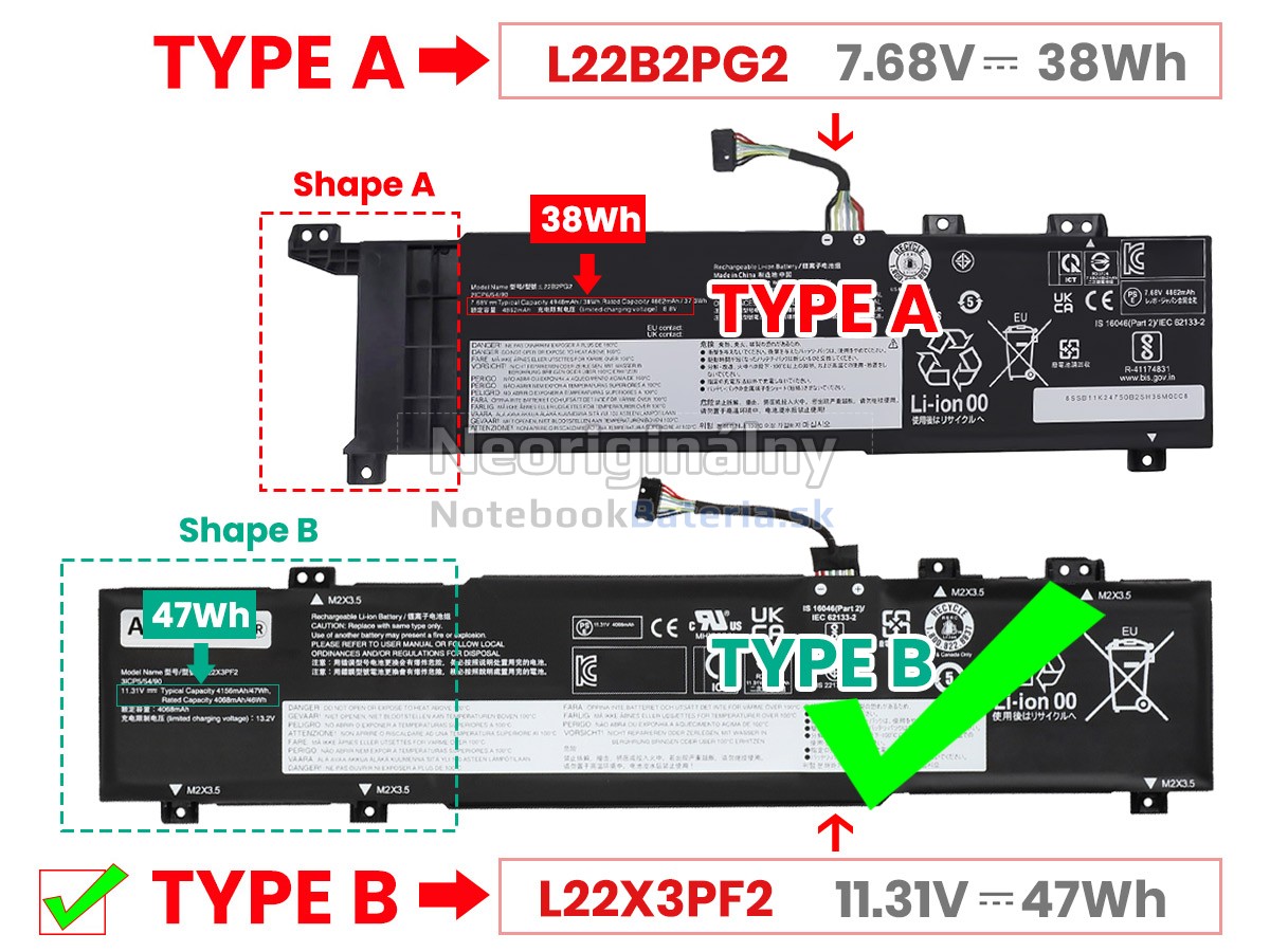 Náhradná batéria pre Lenovo V15 G4 AMN-82YU008YAX