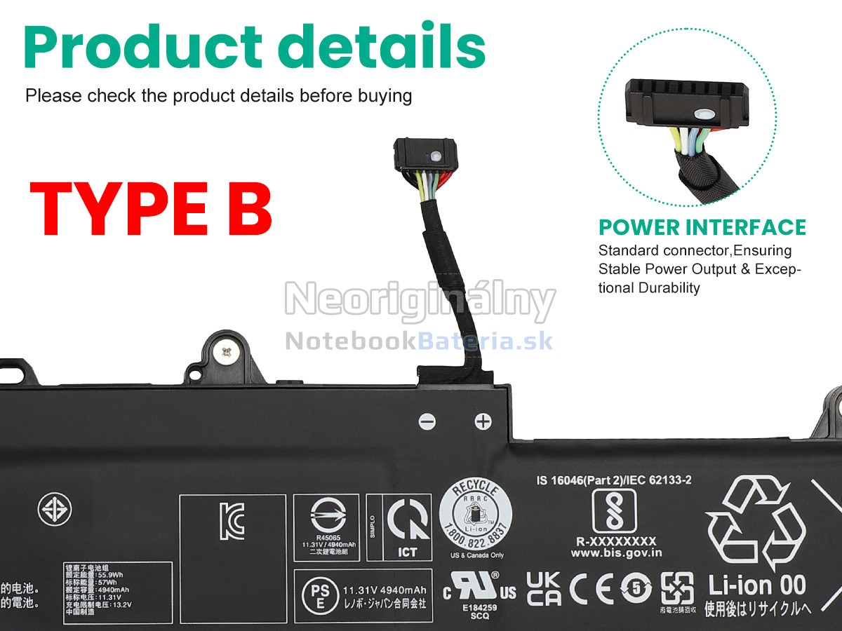 Náhradná batéria pre Lenovo ThinkPad L14 GEN 5-21L5001MFE