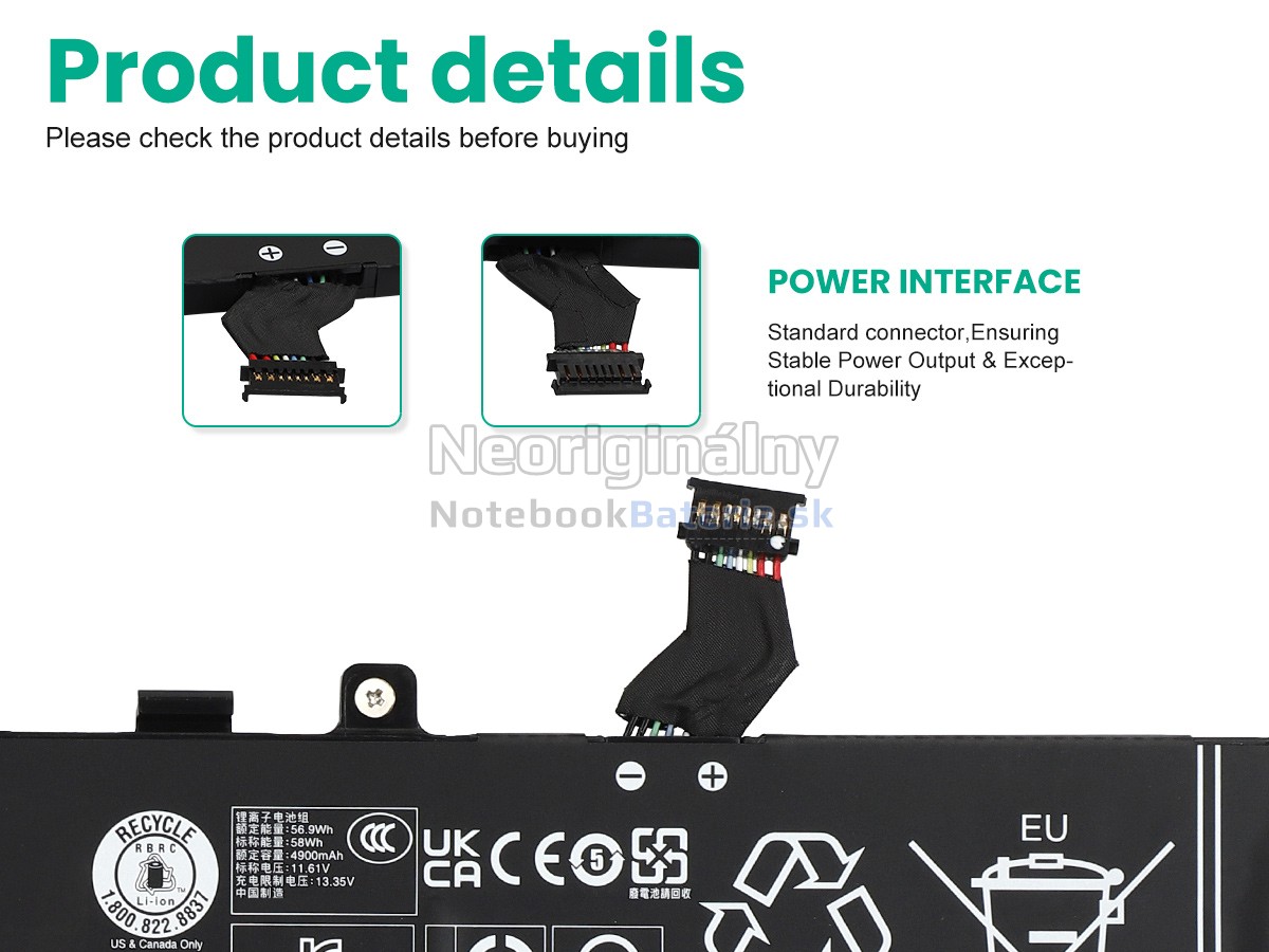 Náhradná batéria pre Lenovo 5B11H56403