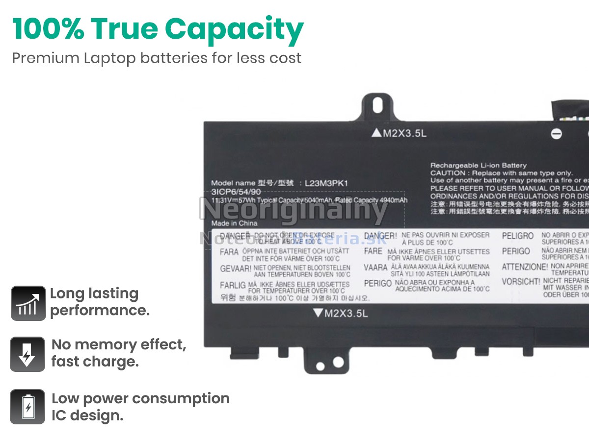Náhradná batéria pre Lenovo IdeaPad SLIM 5 16AHP9-83DD001DHV