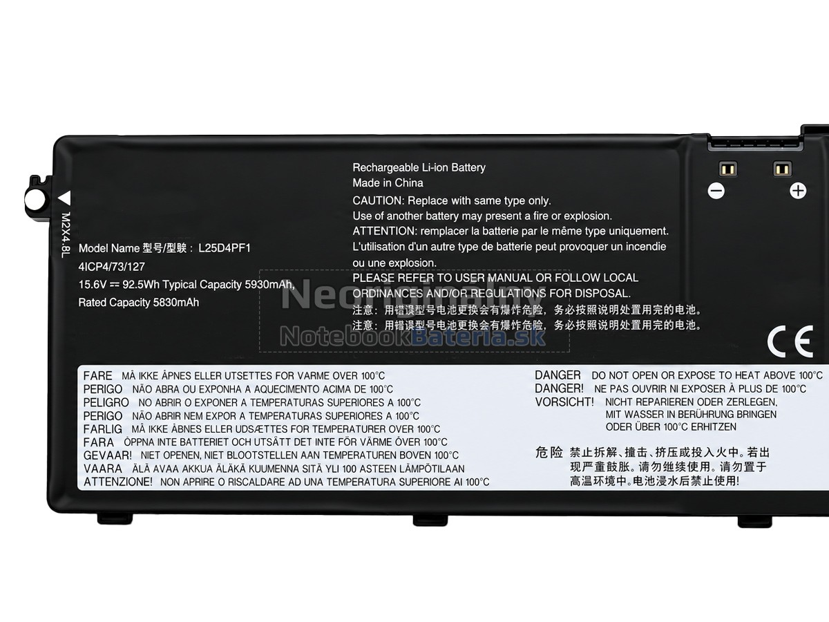 Náhradná batéria pre Lenovo L25X4PF1