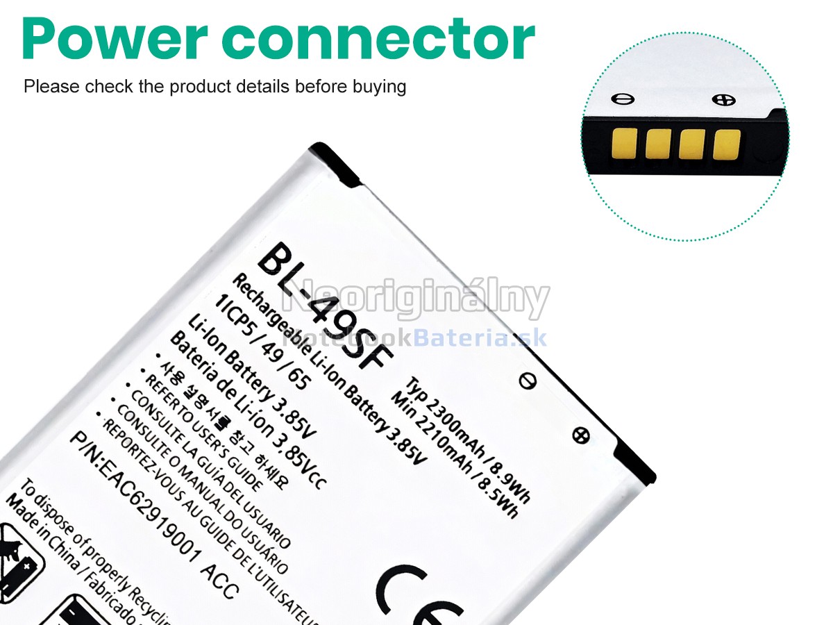 Náhradná batéria pre LG H736P