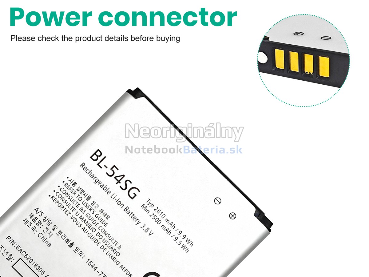 Náhradná batéria pre LG BL-54SG