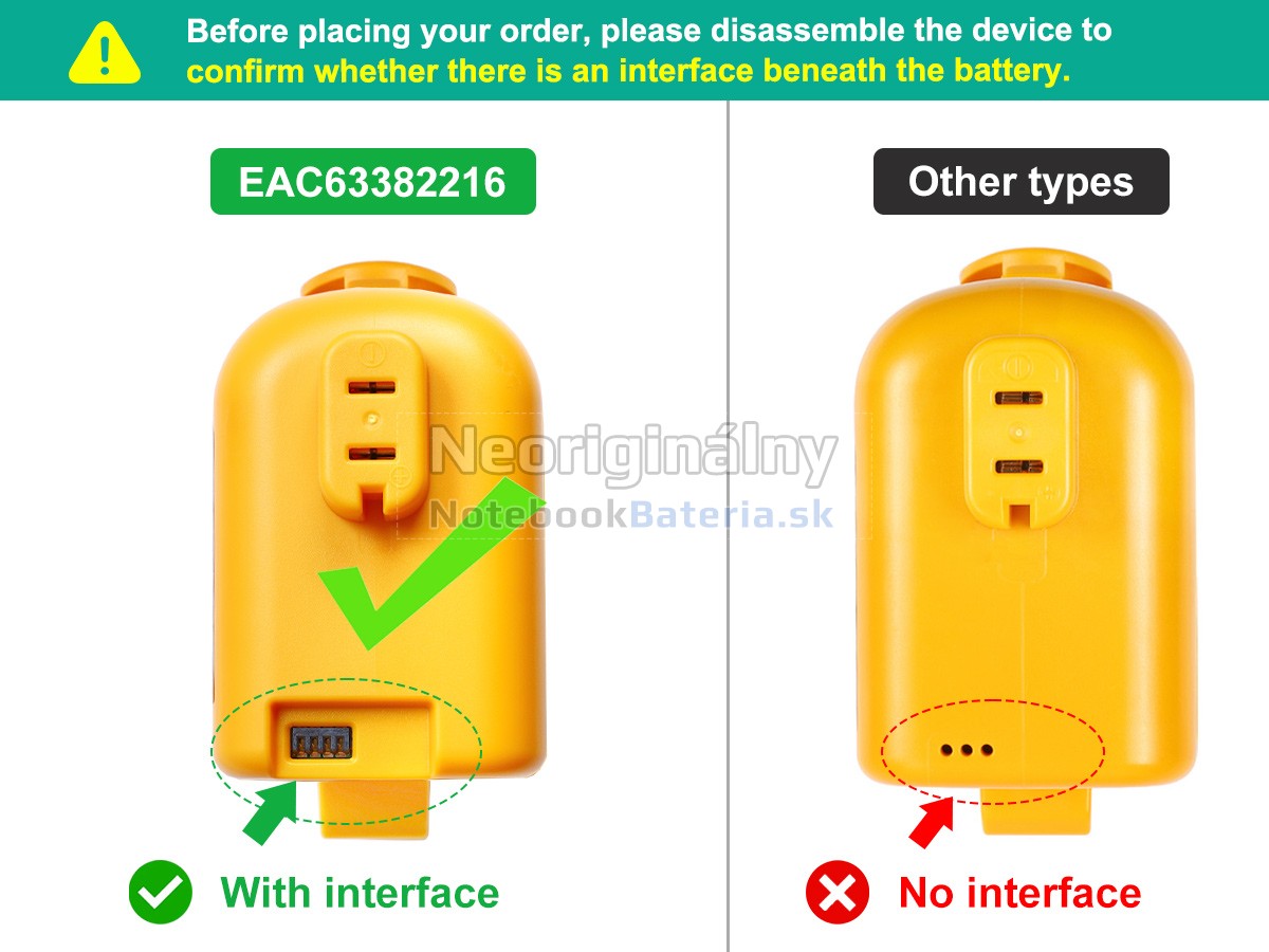 Náhradná batéria pre LG A9S LCD 250W/280W/320W 2023