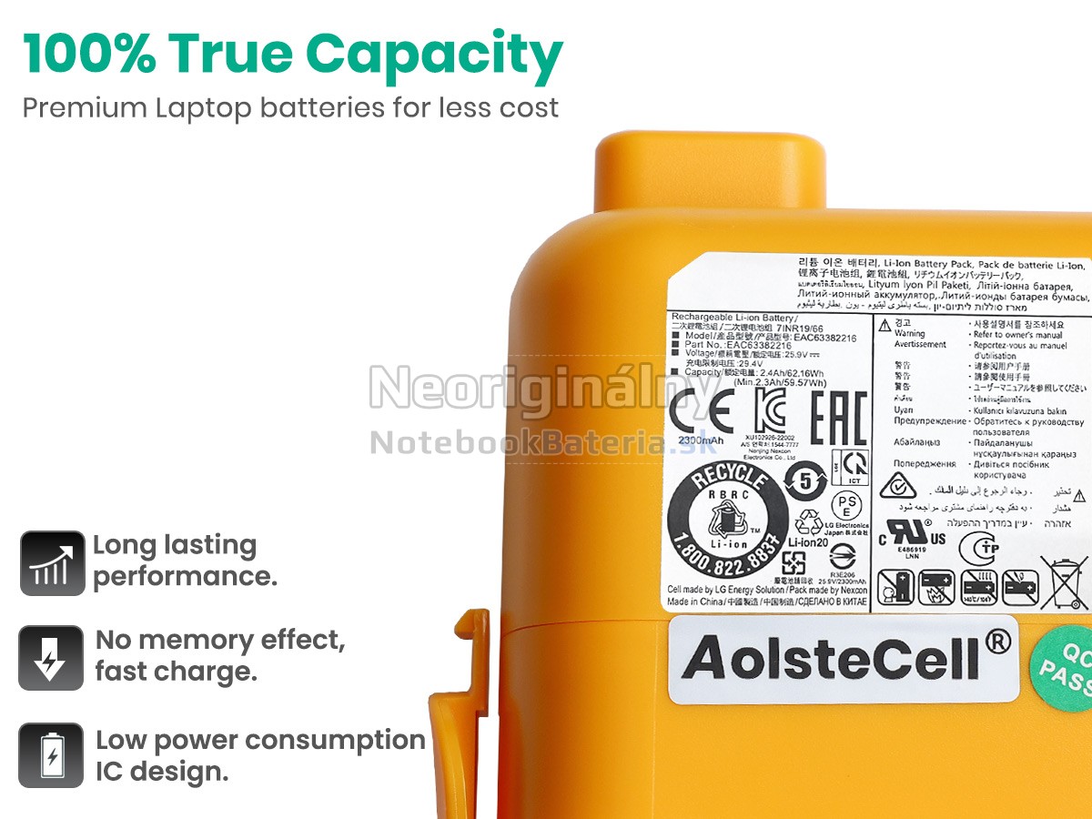 Náhradná batéria pre LG A9S LCD 250W/280W/320W 2023