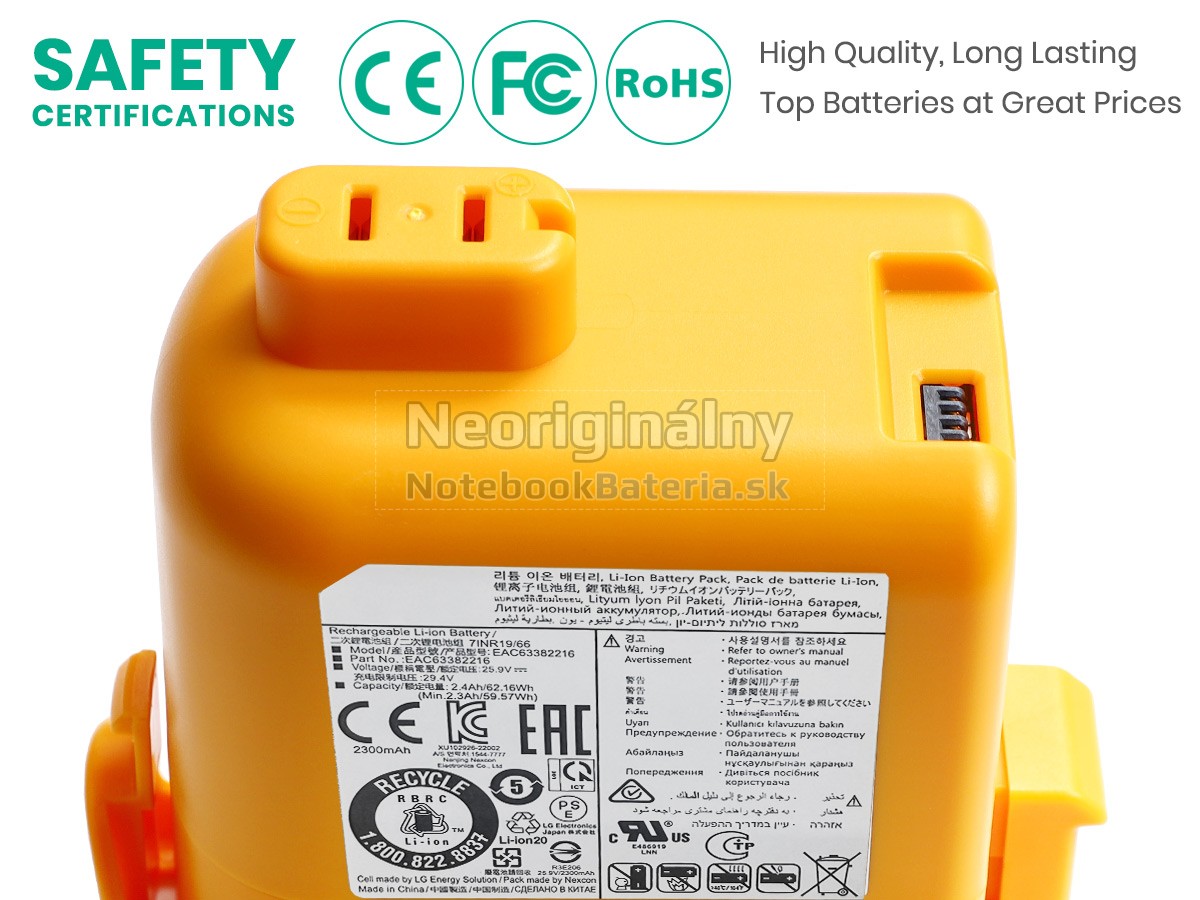 Náhradná batéria pre LG A9S LCD 250W/280W/320W 2023