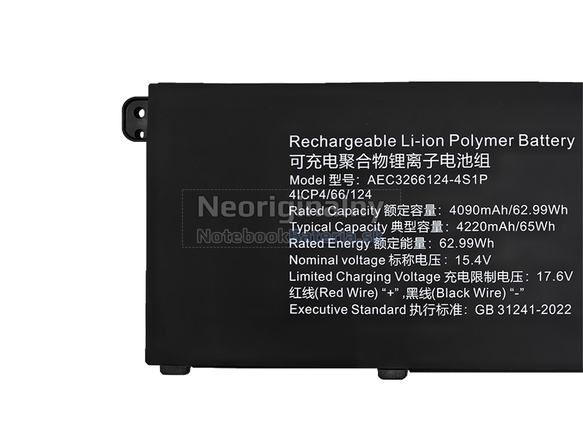 Náhradná batéria pre Mechrevo AEC3266124-4S1P