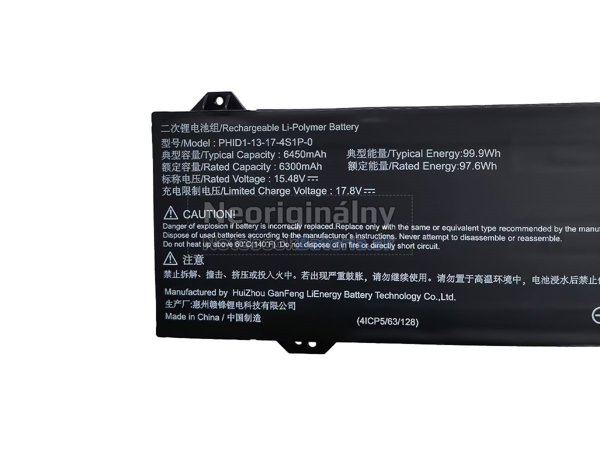 Náhradná batéria pre Mechrevo PHID1-13-17-4S1P-0