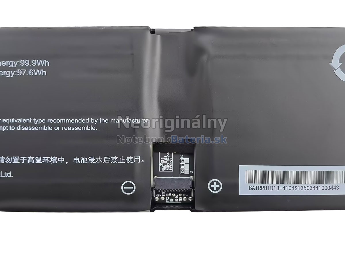 Náhradná batéria pre Mechrevo PHID1-13-17-4S1P-0