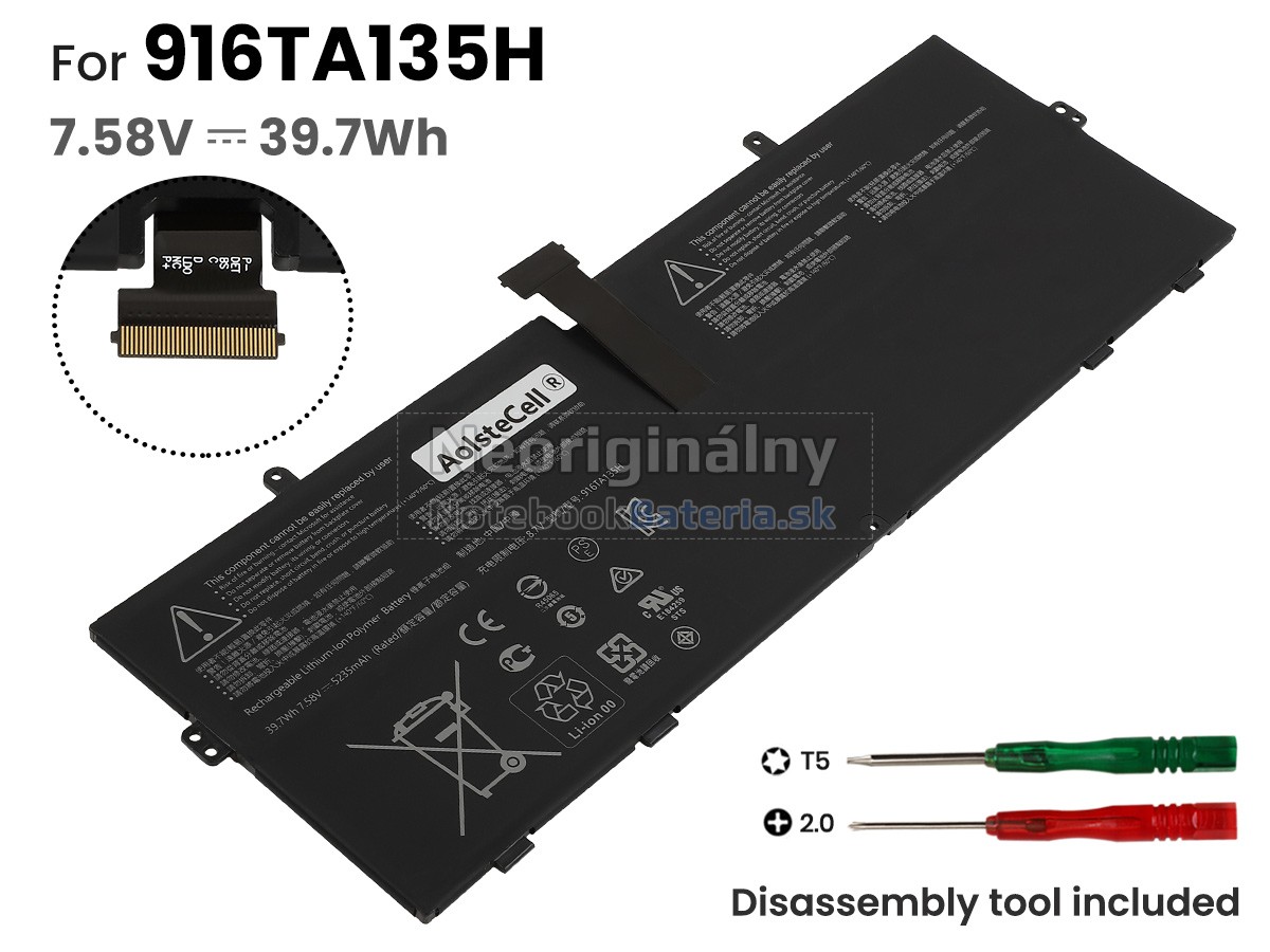 Náhradná batéria pre Microsoft Surface LAPTOP GO 12.4-Inch