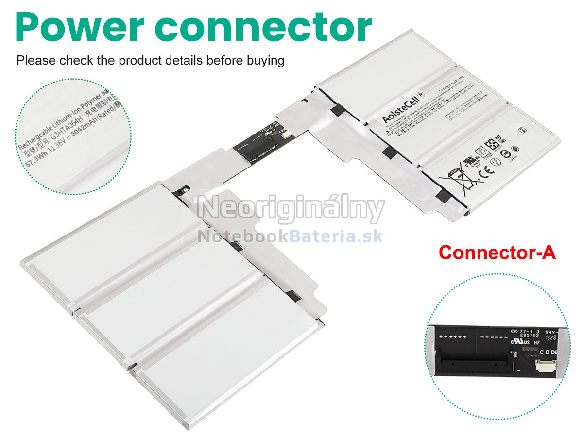 Náhradná batéria pre Microsoft Surface BOOK2 KEYBOARD