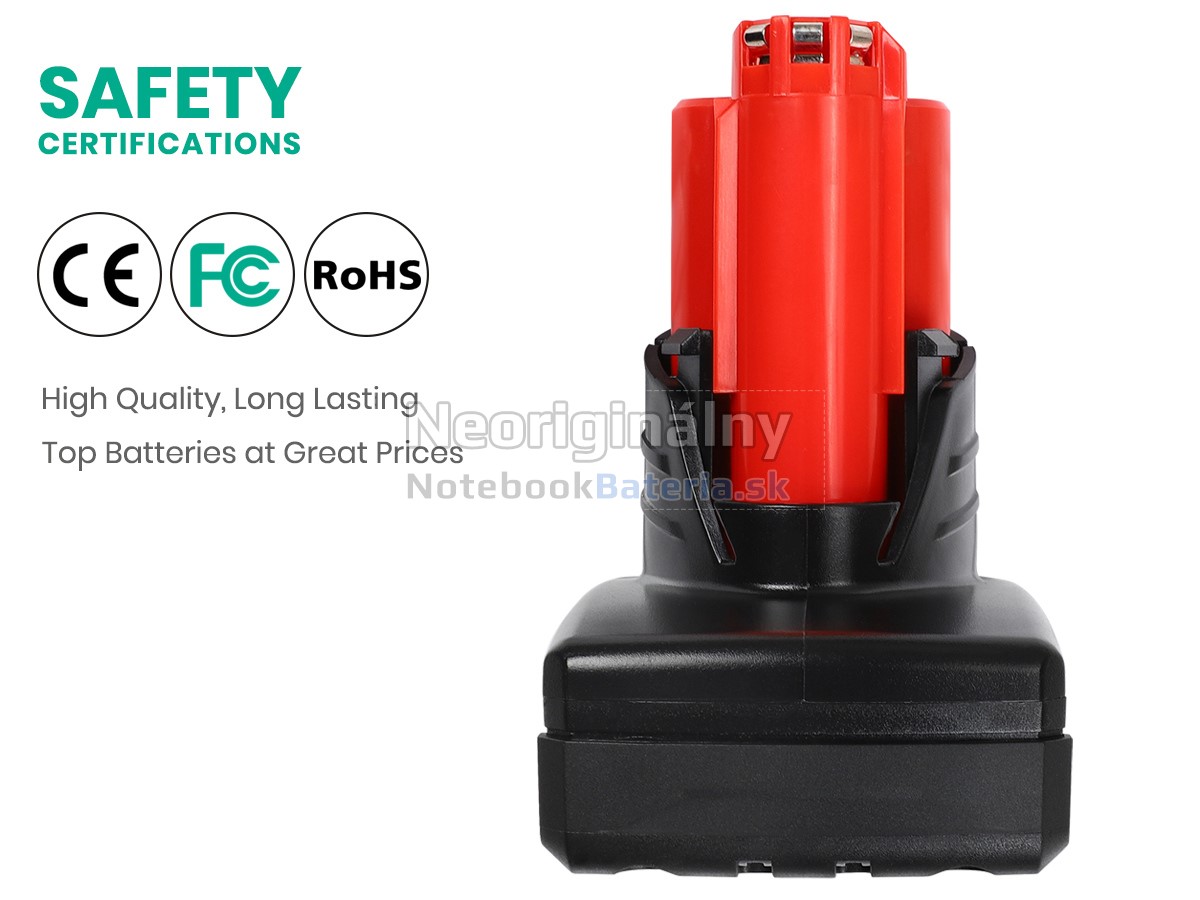 Náhradná batéria pre Milwaukee 2555P-20