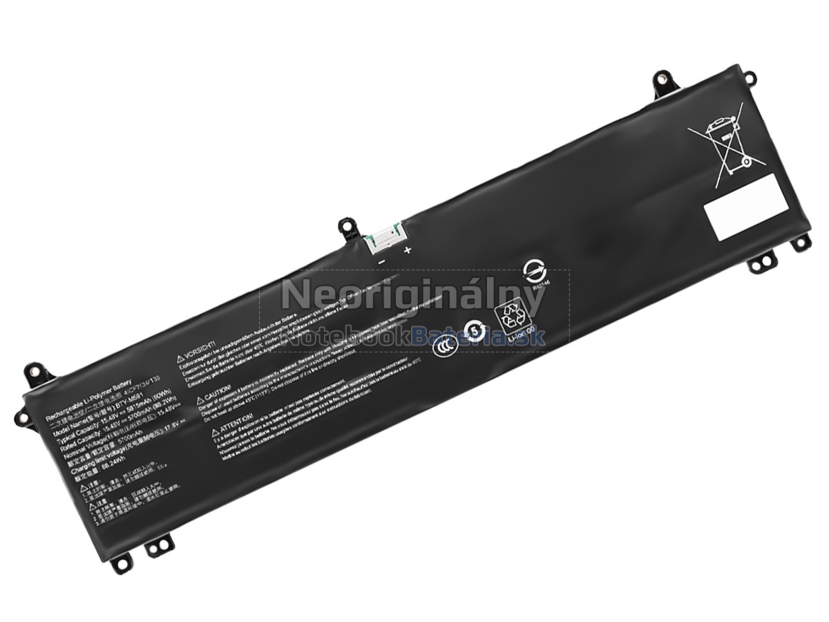 Náhradná batéria pre MSI S9N-0W4J200-AQ2