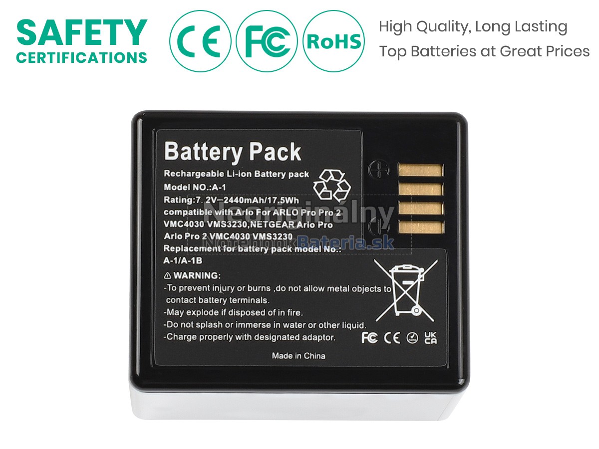 Náhradná batéria pre Netgear ARLO PRO 2