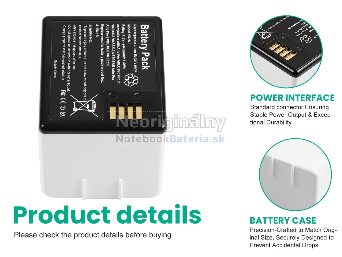 Náhradná batéria pre Netgear ARLO PRO 2