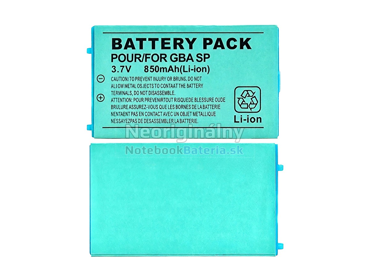 Náhradná batéria pre Nintendo GBA-SP